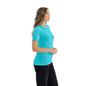 เสื้อยืดคอกลมทรงคลาสสิกผ้าฝ้ายสำหรับผู้ชาย รุ่น Next Level CVC 180GSM ระบายอากาศได้ดี เหมาะสำหรับฤดูร้อน สีสันตัดกัน สไตล์ลำลอง - Product Image 6