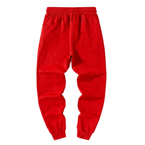 Pantalon de survêtement pour homme en coton 100% noir, taille élastique, décontracté, avec poches latérales - Product Image 4