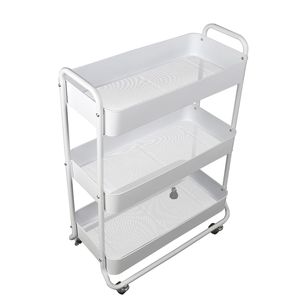 Cesti per la biancheria per adulti e bambini bianchi in metallo a 3 livelli in metallo resistente e pratico - Product Image 2