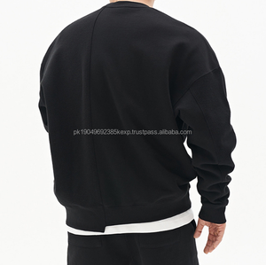   Sudadera Personalizada con Cuello Redondo y Logotipo, Hombros Caídos, Holgada, para Otoño, Diseño Sólido, Sudadera con Cuello Redondo 2026 - Product Image 6