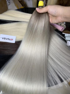 Extensions de cheveux à la kératine vietnamienne doublement étirées les plus vendues 100% cheveux vierges sans enchevêtrement - Product Image 2