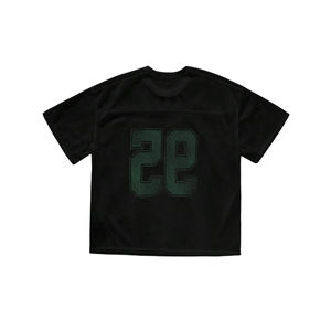 Fabricante Personalizado de Uniformes de Fútbol Americano, Jersey de Malla Tejida Extra Grande Estilo Vintage Americano con Cuello en V y Corte Recto para Hombre - Product Image 3