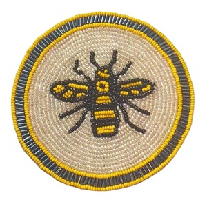 ที่รองแก้วลูกปัดแบบสวยงามตกแต่งโต๊ะที่รองแก้วลูกปัดลายปักด้วยมือถาดรองแก้วลูกปัดดีไซน์หลากสี - Product Image 1