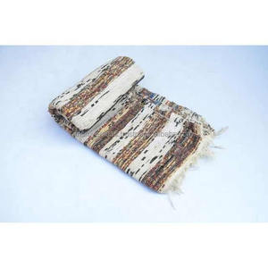 Indien en gros tressé à la main bohème coton Chindi tapis coloré Dhurrie étage coureur décor à la maison - Product Image 2