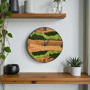 Modern Decorative Large Wooden Circular Quartz Battery Powered Wall Clock for Living Room - Product Image 4