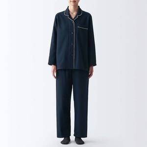 Pijama de algodón de lujo para mujer, de manga larga, transpirable, con logo frontal personalizado y cintura elástica, ideal para verano 2026 - ¡Venta caliente! - Product Image 1