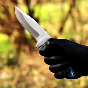 Cuchillo de Caza de Acero Inoxidable Nordic Forge, Hoja Fija de Grado Industrial, Punta Caída, Borde Biselado, 8 Pulgadas de Largo - Product Image 4