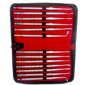 ชุดเครื่องมือถอนฟันและผ่าตัดปริทันต์ Azicon 13 ชิ้น ประกอบด้วยเครื่องมือ PDL Periotome Proximator Luxating Elevator สำหรับการถอนเอ็นฟันและการถอนฟัน - Product Image 3