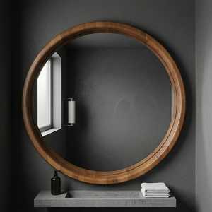 Vintage Style Wooden Frame <b>Mirror</b> for Wall Decoration - Product Image 2