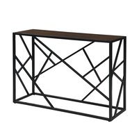 Table console pliable et convertible portable avec plateau en métal, design élégant et étroit, idéale pour les hôtels et les salons