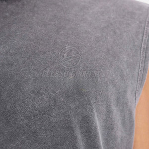 Nouveau design, t-shirts sans manches pour hommes, coton et polyester, vente en gros de t-shirts sans manches pour hommes - Product Image 6