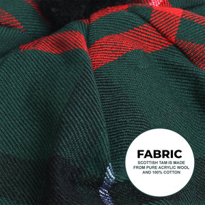 Sombrero Escocés Personalizado de Lana con Pompón, Estilo Highland, Herencia de Gales, Tartán, Venta al por Mayor - Product Image 5