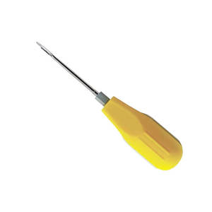 Élévateur dentaire à manche en plastique jaune, instrument chirurgical en acier inoxydable, élévateur de racine orthodontique de précision - Product Image 2