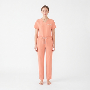 Women Nursing <b>Scrub</b> Set Two Piece Medical Uniform Healthcare Workwear Hospital Nurse <b>Scrubs</b> <b>Top</b> and Pants - Product Image 2