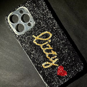 Abalorio colgante de cuentas de semilla y bordado para bolsos de verano, abalorio de diseñador para bolso con delicados elementos de bordado de cuentas - Product Image 1