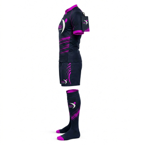 Ventes en gros d'ensembles d'uniformes de rugby pour adultes unisexes, vêtements de sport respirants et durables en polyester, design de logo personnalisé, sublimation - Product Image 6