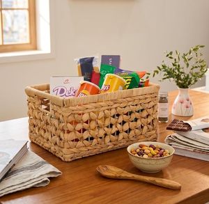 <b>Large</b> Water Hyacinth Laundry <b>Basket</b> Woven Clothes Hamper with Handles Home <b>Storage</b> Vietnam Factory Direct - Product Image 6