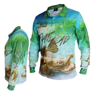 Ropa de Pesca para Niños 100% Poliéster, Camisetas de Pesca al por Mayor, Impresión por Sublimación, Camisetas de Pesca Personalizadas - Product Image 3