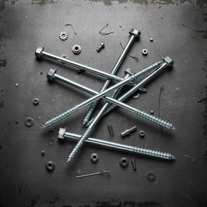 Tornillos hexagonales para techos con rosca parcial, galvanizados en zinc - Fijaciones de acero al carbono de alta calidad con certificación BIS - Product Image 1