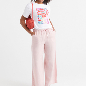 T-shirt Femme Décontracté Style Urbain Tricoté 100% Coton Coupe Slim Tendance Printemps Imprimé Graphique Anti-rétrécissement et Anti-plis - Product Image 3