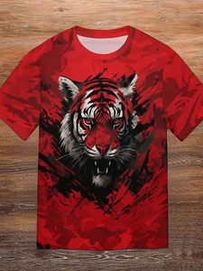 2025ใหม่เสื้อยืดผู้ชายลายสก๊อต3D แบบไดนามิกยืดระบายอากาศได้พิมพ์ลายลำลองกลางแจ้งมีตัวเลือกเปล่า - Product Image 4