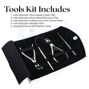 Hair <b>Extension</b> Pliers Hold Tool for Keratin Hair <b>Extensions</b> Microlink <b>Beads</b> Surgical Grade Stainless Steel Commercial - Product Image 3