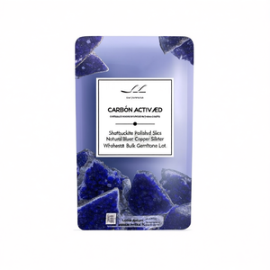 Rodajas Pulidas de Shattuckita, Silicato de Cobre Azul Intenso Natural de la India, Lote de Piedras Preciosas al por Mayor para la Fabricación de Joyas - Product Image 2