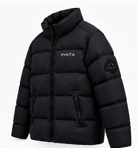 Chaqueta de Invierno para Hombre, Gruesa, Acolchada, con Cuello Alto, Cierre de Cremallera, Resistente al Viento, Transpirable, con Logotipo Personalizado, Ropa de Calle - Product Image 1
