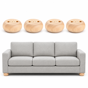 Wooden Round Furniture <b>Legs</b> Minimalist Design Solid Wood <b>Sofa</b> <b>Leg</b> Easy Installation Solid Wood <b>Sofa</b> <b>Leg</b> - Product Image 1