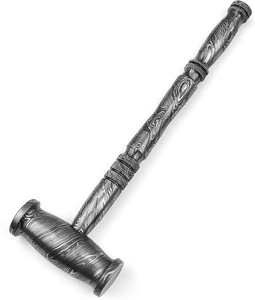 Martillo de Acero de Damasco Premium Hecho a Mano con Patrón de Soldadura, Martillo Decorativo Artesanal, Regalo para Coleccionistas, Decoración para el Hogar - Product Image 6