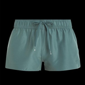 Shorts de bain décontractés pour femmes, taille haute avec nœud, en Spandex/Polyester respirant, idéal pour la gym et l'été - Product Image 6