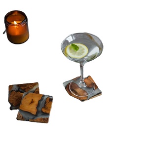 Posavasos y Alfombrillas Redondos Personalizados de Resina y Madera, Diseño Clásico de Vajilla, Alta Calidad, ¡En Oferta! - Product Image 4