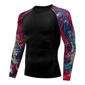 Chemises de compression pour hommes de haute qualité, personnalisées, à manches longues, 100% polyester, chemises de compression pour hommes - Product Image 2