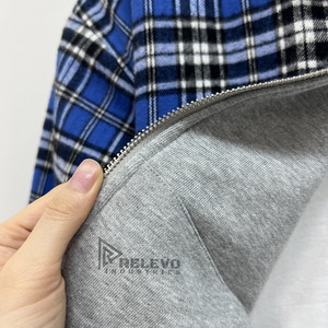 Sweat à capuche zippé intégral pour homme, coupe oversize et carrée, épaules tombantes, 100% coton réversible double couche, de haute qualité et confortable - Product Image 5