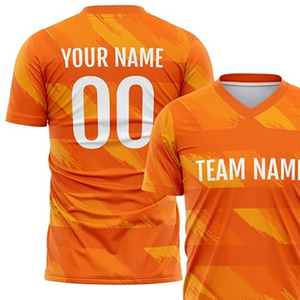 เสื้อฟุตบอลสำหรับผู้ใหญ่เสื้อใส่เล่นกีฬาระบายอากาศได้ดีดีไซน์ตามสั่ง - Product Image 3