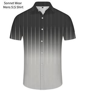 Chemise à manches courtes boutonnée pour homme, décontractée, rayée, pour l'été - Product Image 5