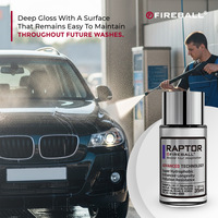 Revêtement céramique hybride SiO2 Fireball Raptor Advanced Technology (35 ml) – Durabilité 2 ans, super hydrophobe, finition ultra brillante, protection UV
