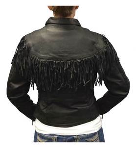 Unisex <b>Fringed</b> Biker Racing Motorcycle Jacket Summer Moisture-wicking Long Sleeved Leather Classic Heavy Duty - Product Image 3