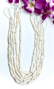 Collier de perles d'eau douce Biwa naturelles de qualité AAA, 35*7 mm, perles longues pour la création de bijoux, prix de gros - Product Image 3