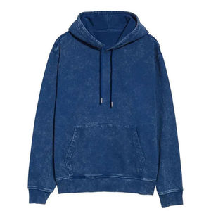 Sweat à capuche surdimensionné vintage personnalisé en coton épais délavé à l'acide, style streetwear pour homme - Product Image 6