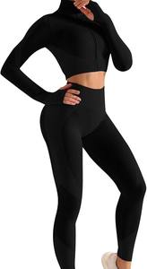 Shoulder Shockproof Bra Leggings Breathable Plus Size Quick Dry Active Wear Gym Fitness Workout Yoga Sets Women - Product Image 2