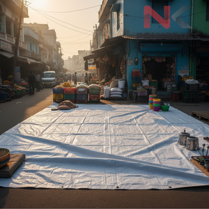 Lona de Polietileno Personalizada con Bordes Reforzados y Ojales de Aluminio Resistentes a la Corrosión para Cubiertas de Almacenes y Transporte - Product Image 3