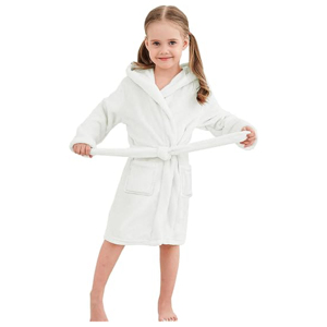 Albornoz Infantil Personalizado con Capucha, Suave y Esponjoso, de Felpa Coral, Ropa de Dormir Cálida para Invierno, para Niños y Niñas Pequeños - Product Image 4