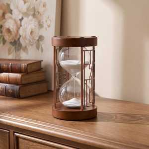 Sablier Art déco polonais fait main en sable blanc de qualité supérieure pour un chronométrage précis, moulage en gros - Product Image 4