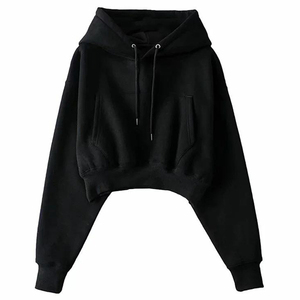 Sudadera con Capucha Corta Personalizada para Mujer, Sudadera Casual, Sudadera con Capucha Oversize para Mujer - Product Image 1