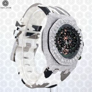 Charm Jewells Men's Luxury Stainless Steel <b>Watch</b> 45mm Round Case Sapphire Crystal <b>Mechanical</b> Chronograph Analog Dial - Product Image 3