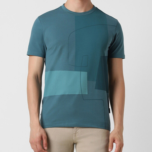 Camiseta de hombre con logo personalizado, cuello simulado oversize, ropa usada en stock a granel, pacas mixtas de peso pesado, estampado personalizable - Product Image 1