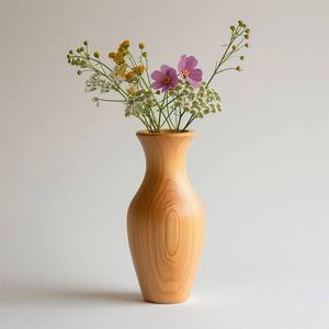 Vase de table en bambou écologique fait main, style Art Déco |   Décorations de mariage et de Ramadan personnalisables en taille ajustable - Créations Lavie - Product Image 3