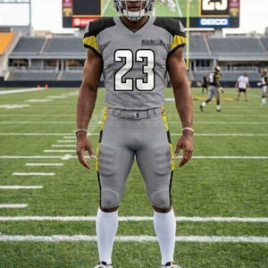 Uniforme de Fútbol Americano de Primera Calidad, Tejido de Poliéster Transpirable, Corte Atlético, Personalizable, Diseñado para Prácticas y Juegos de Equipo - Product Image 3