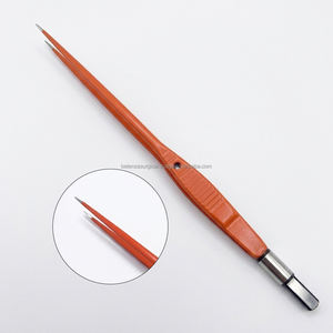 Pinzas Bipolares Rectas Antiadherentes Europeas, Punta de 1 mm, 18 cm, Acero Inoxidable de Precisión - Product Image 1